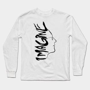 Imagine Black Long Sleeve T-Shirt